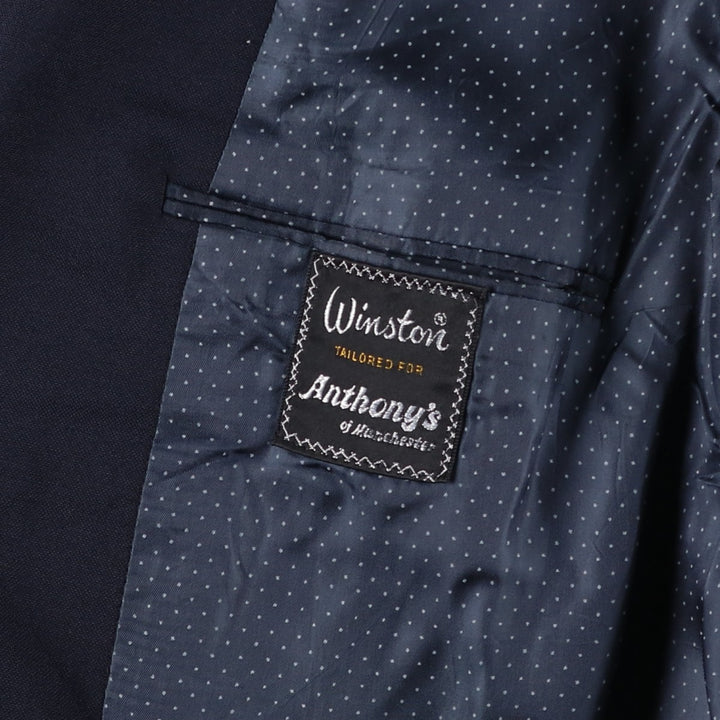 Winston Navy Blazer, Tailored Jacket, Men's Size Medium unclear navy blue type Vintage Second Hand