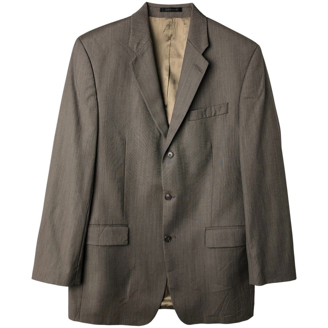 2000s~ Calvin Klein wool tailored jacket, made in Canada, men's size M wool gray type Vintage Second Hand