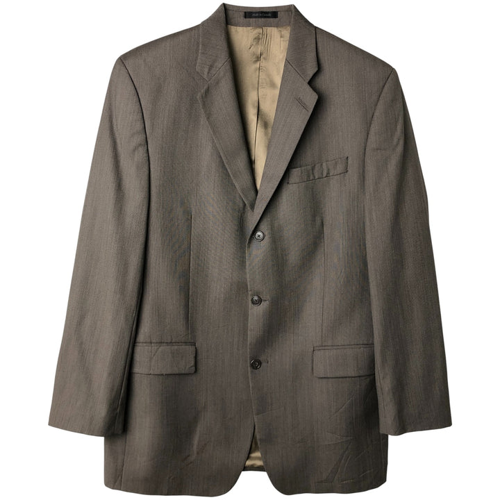 2000s~ Calvin Klein wool tailored jacket, made in Canada, men's size M wool gray type Vintage Second Hand
