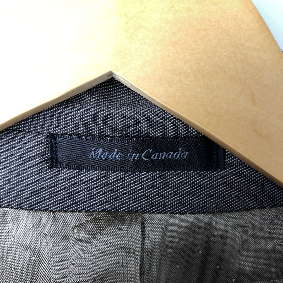 2000s~ Calvin Klein wool tailored jacket, made in Canada, men's size M wool gray type Vintage Second Hand
