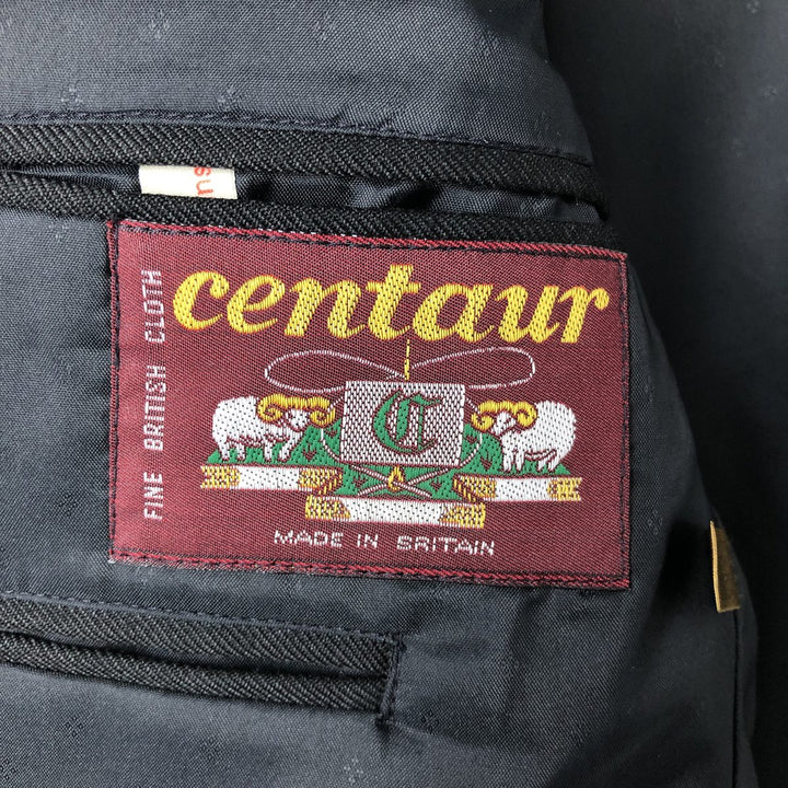 Centaur Polyester/Wool Tailored Jacket, Made in the UK, Men's Size Small polyester black type Vintage Second Hand