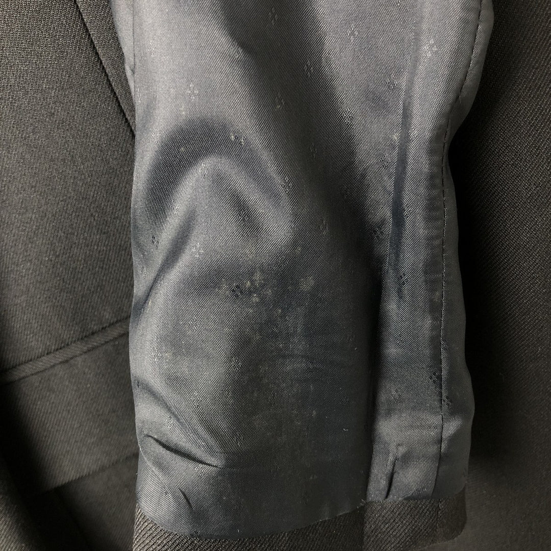 Centaur Polyester/Wool Tailored Jacket, Made in the UK, Men's Size Small polyester black type Vintage Second Hand