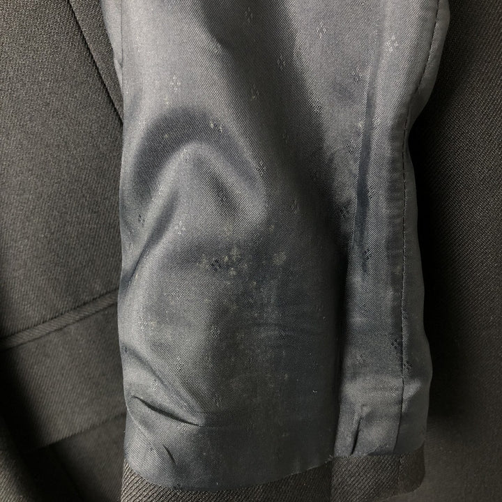 Centaur Polyester/Wool Tailored Jacket, Made in the UK, Men's Size Small polyester black type Vintage Second Hand
