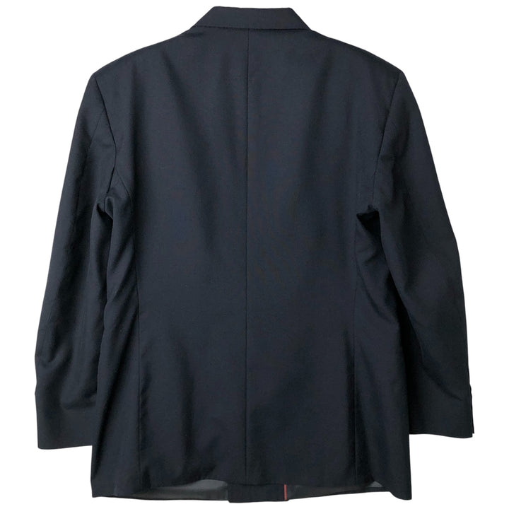 Stanley Blacker Peak Lapel Double-Breasted Tailored Jacket, Made in USA, Men's Size Medium unclear navy blue type Vintage Second Hand