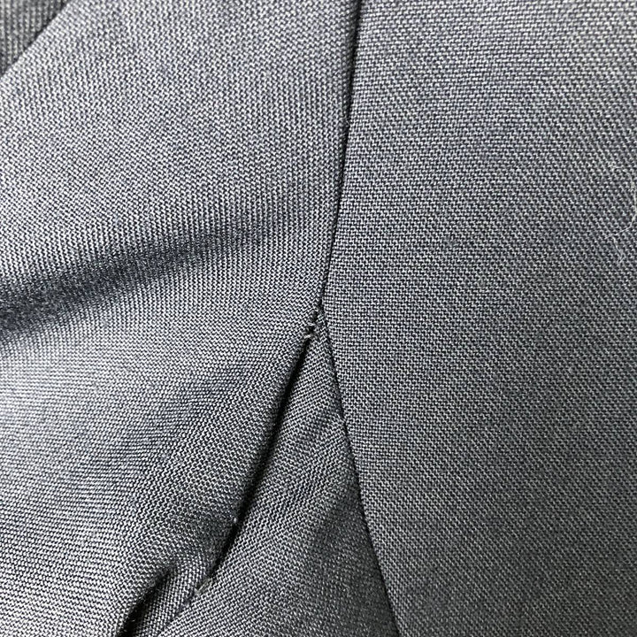 Stanley Blacker Peak Lapel Double-Breasted Tailored Jacket, Made in USA, Men's Size Medium unclear navy blue type Vintage Second Hand