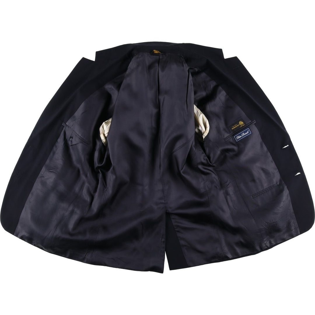 Palm Beach wool tailored jacket, made in the USA, men's size M wool black type Vintage Second Hand