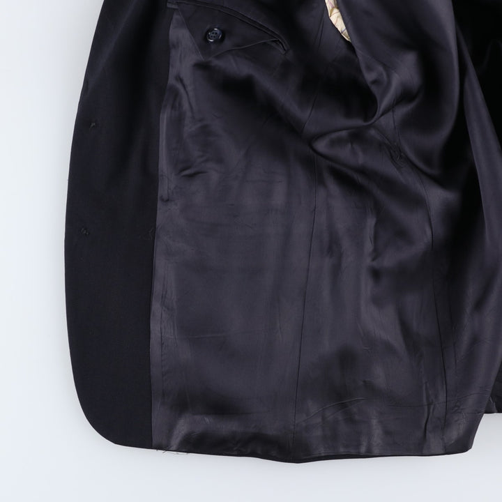 Palm Beach wool tailored jacket, made in the USA, men's size M wool black type Vintage Second Hand