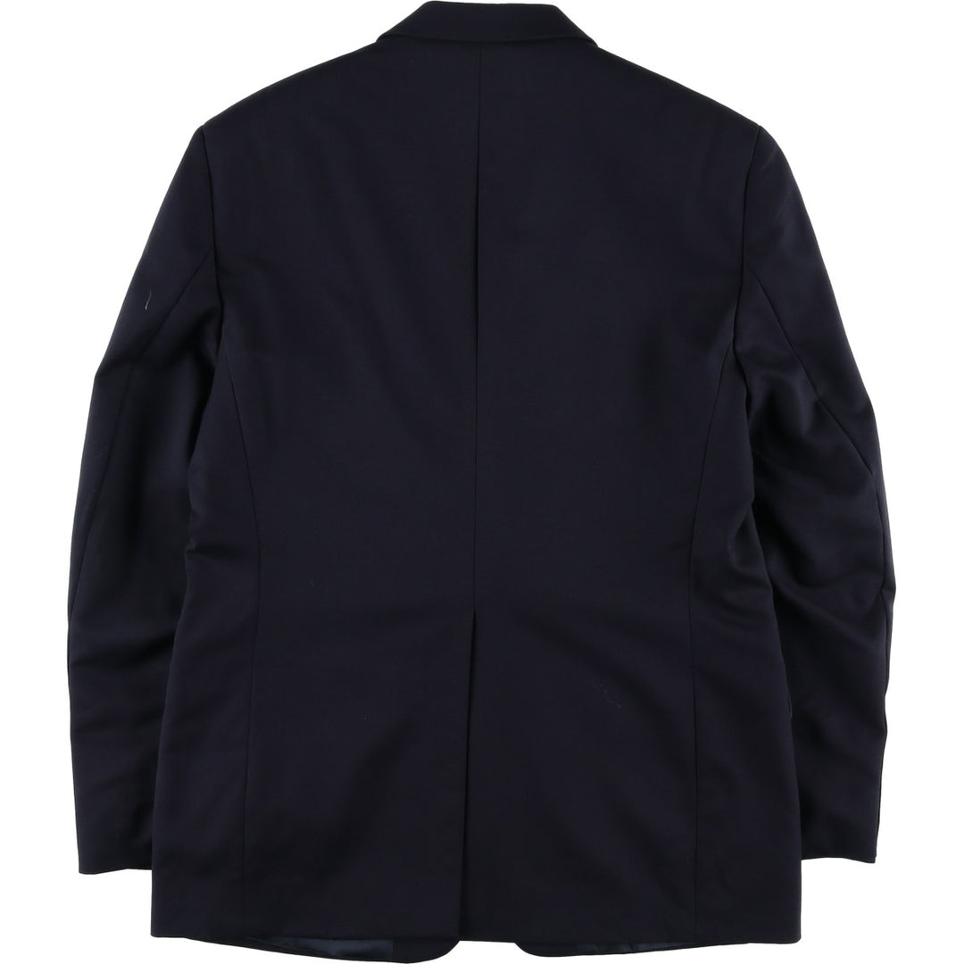BOTANY 500 Navy Blazer, Tailored Jacket, Made in Canada, Men's Size Medium wool navy blue type Vintage Second Hand