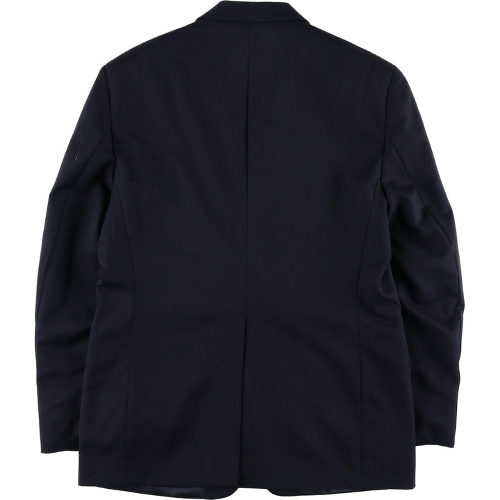 BOTANY 500 Navy Blazer, Tailored Jacket, Made in Canada, Men's Size Medium wool navy blue type Vintage Second Hand
