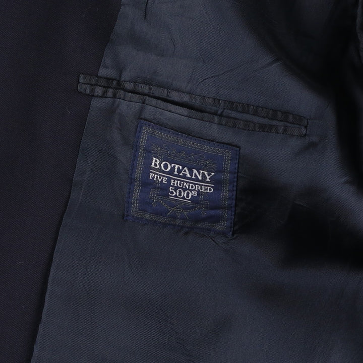 BOTANY 500 Navy Blazer, Tailored Jacket, Made in Canada, Men's Size Medium wool navy blue type Vintage Second Hand
