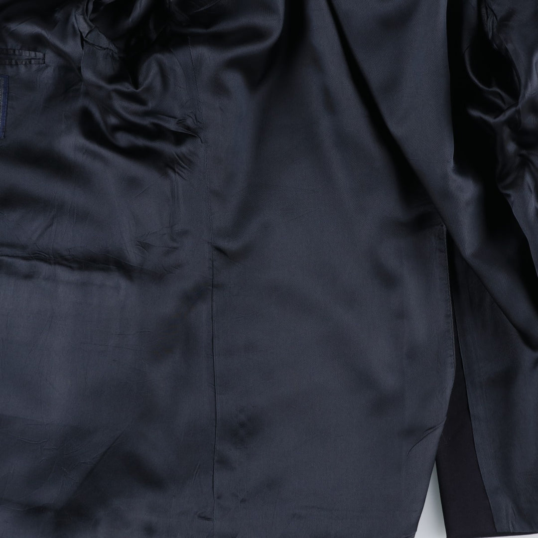 BOTANY 500 Navy Blazer, Tailored Jacket, Made in Canada, Men's Size Medium wool navy blue type Vintage Second Hand