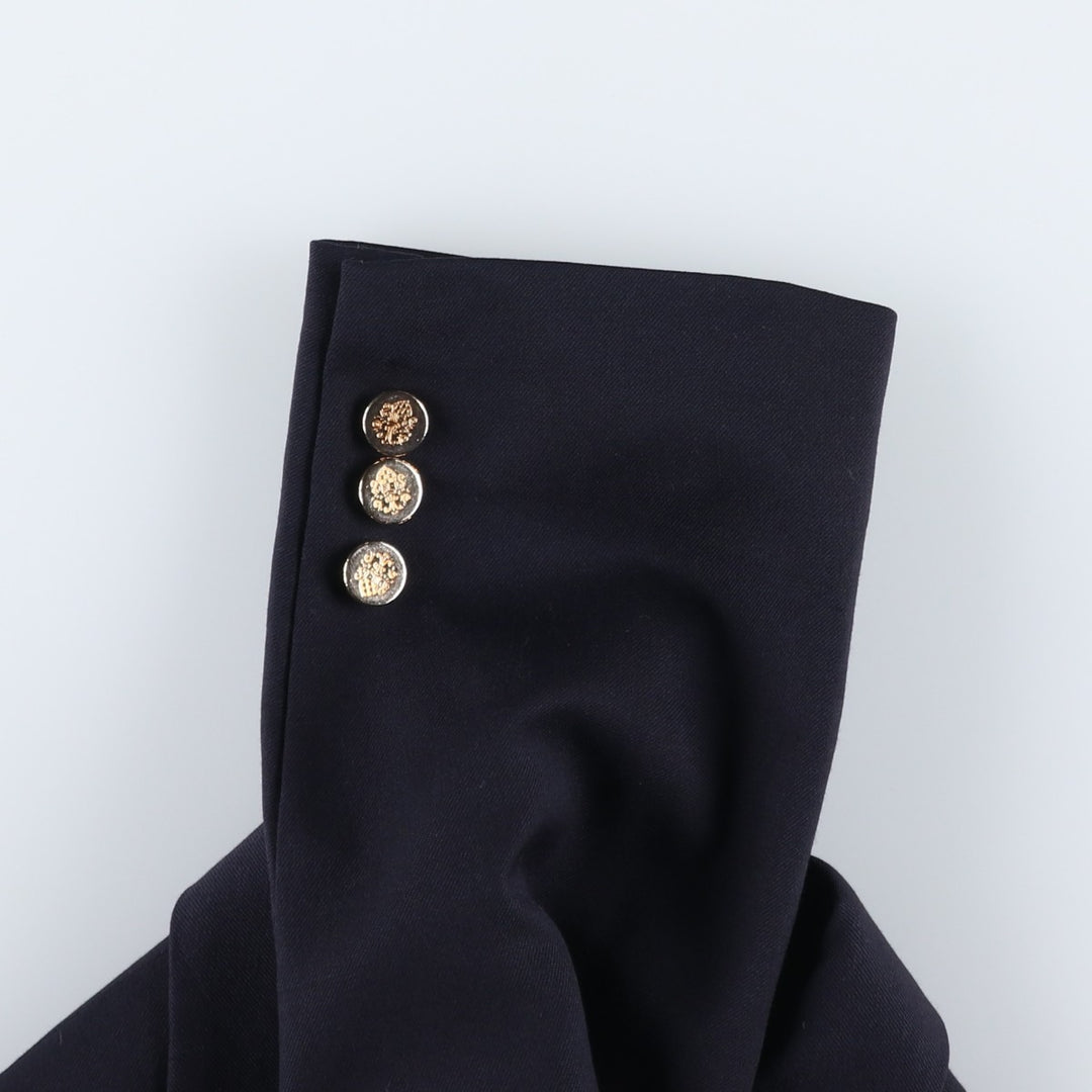 BOTANY 500 Navy Blazer, Tailored Jacket, Made in Canada, Men's Size Medium wool navy blue type Vintage Second Hand