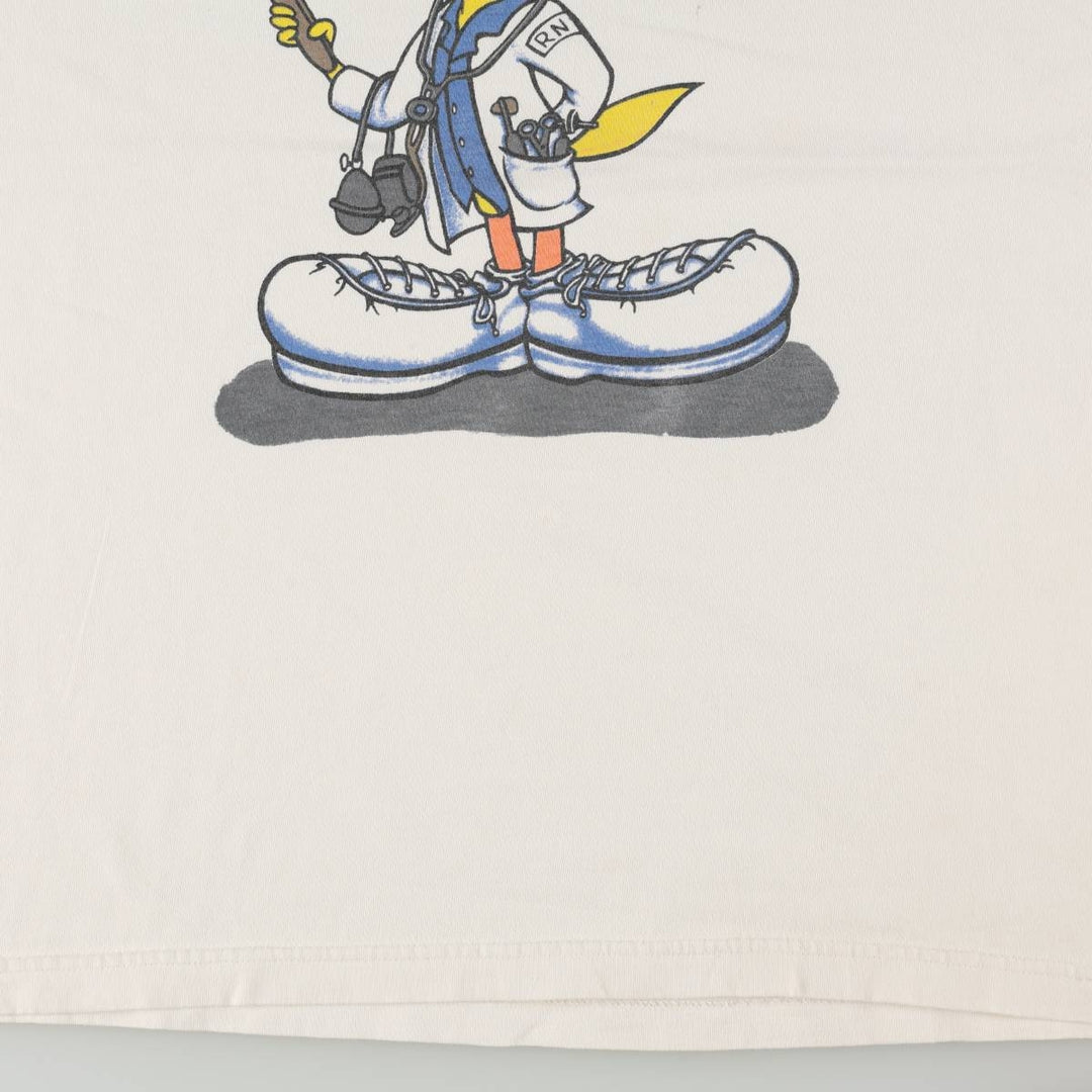 90'S Murina Looney Tunes Tweety Character Print T-Shirt, Made in USA, Men's Size L (Equivalent), Vintage cotton white type Vintage Second Hand