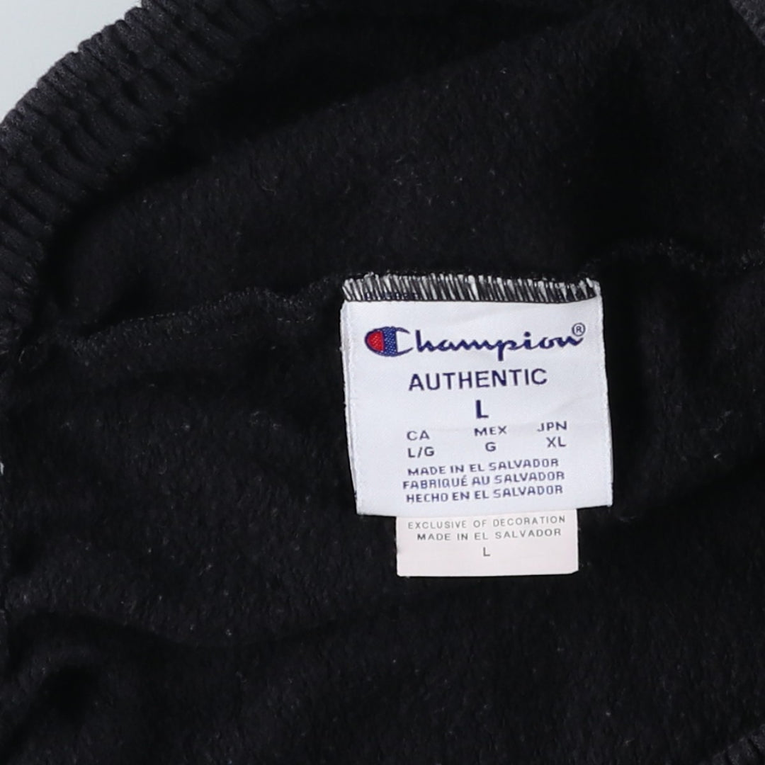 Champion Authentic Sweatpants, Women's Size L (approx.) cotton black type Vintage Second Hand