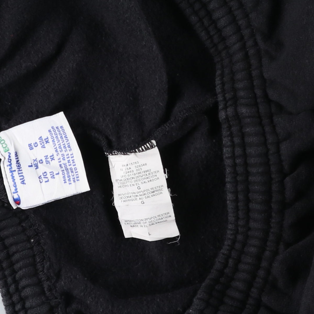Champion ECO AUTHENTIC sweatpants, women's size L cotton black type Vintage Second Hand