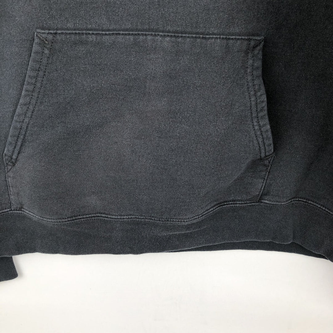 Thrasher Fire Pattern Pullover Hoodie, Men's Size M cotton black type Vintage Second Hand