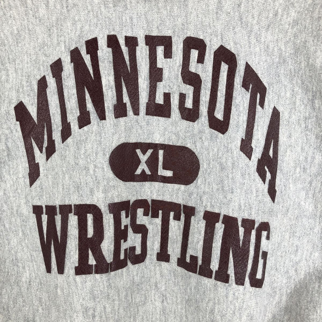 SOFFE SUPER SWEATS MINNESOTA University of Minnesota College Sweatshirt Pullover Hoodie, Made in USA, Men's XL equivalent. cotton pale white type Vintage Second Hand