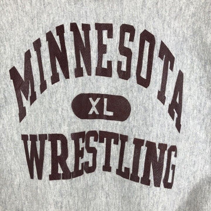 SOFFE SUPER SWEATS MINNESOTA University of Minnesota College Sweatshirt Pullover Hoodie, Made in USA, Men's XL equivalent. cotton pale white type Vintage Second Hand