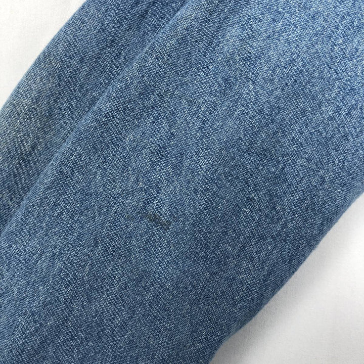 90'S Wrangler Long-Sleeve Denim Western Shirt, Men's XXL (approx.), Vintage cotton blue type Vintage Second Hand