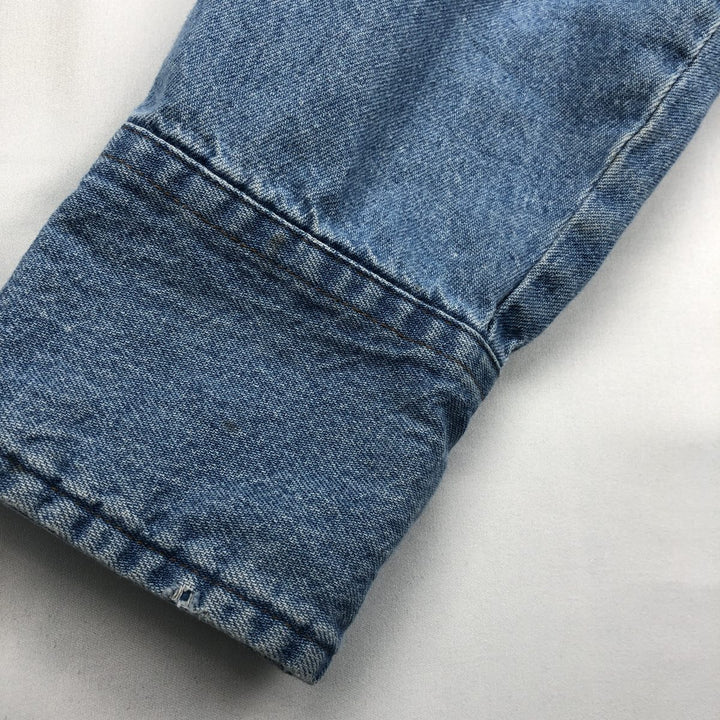 90'S Wrangler Long-Sleeve Denim Western Shirt, Men's XXL (approx.), Vintage cotton blue type Vintage Second Hand