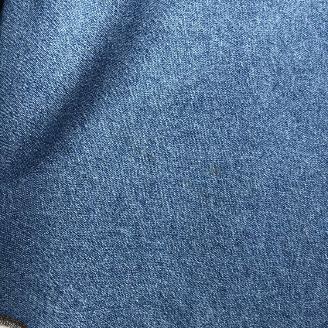 90'S Wrangler Long-Sleeve Denim Western Shirt, Men's XXL (approx.), Vintage cotton blue type Vintage Second Hand