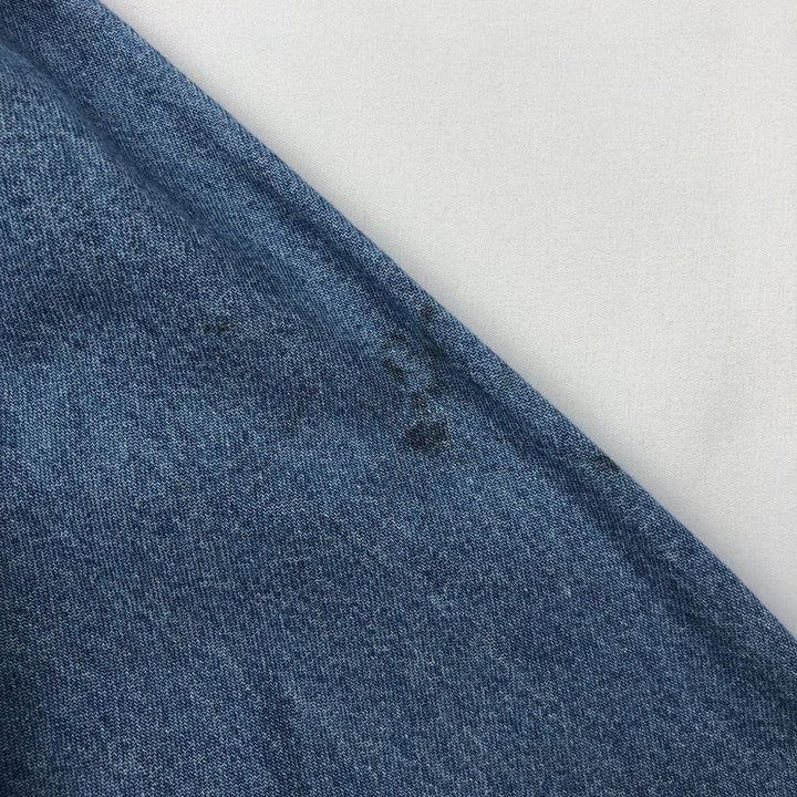 90'S Wrangler Long-Sleeve Denim Western Shirt, Men's XXL (approx.), Vintage cotton blue type Vintage Second Hand