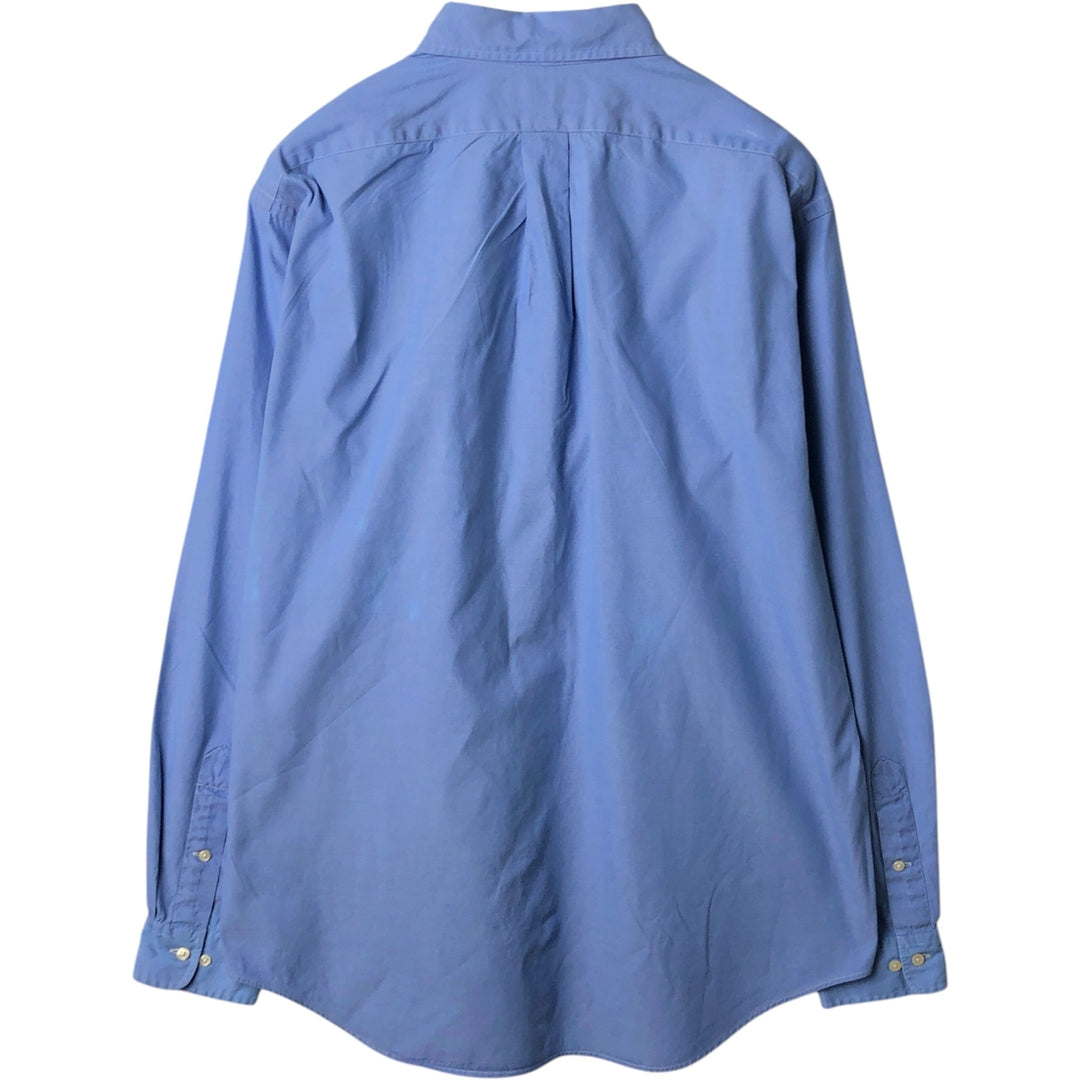 Ralph Lauren YARMOUTH long sleeve button down shirt, men's XL size cotton blue type Vintage Second Hand
