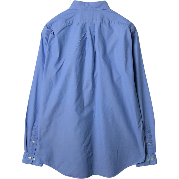 Ralph Lauren YARMOUTH long sleeve button down shirt, men's XL size cotton blue type Vintage Second Hand