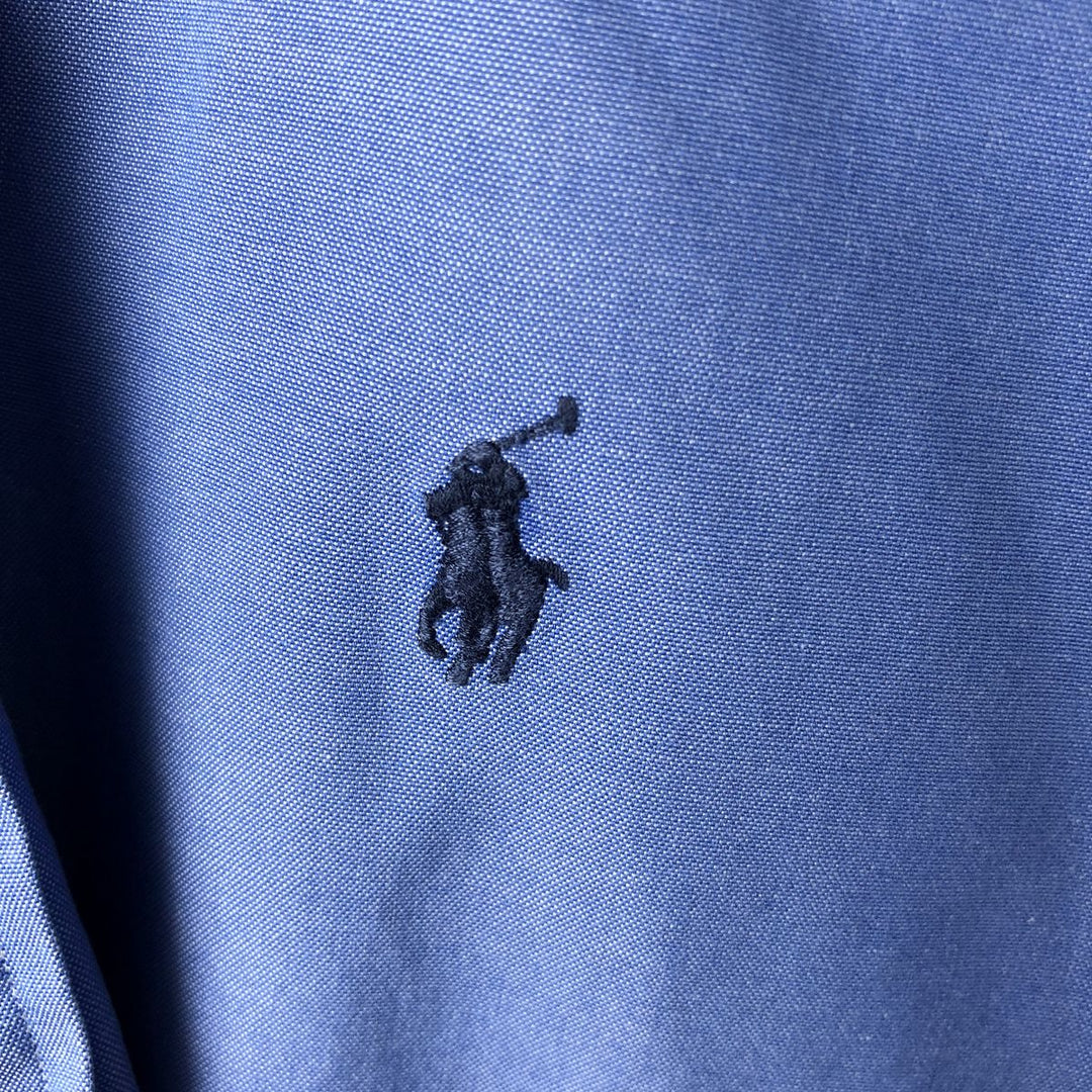 Ralph Lauren YARMOUTH long sleeve button down shirt, men's XL size cotton blue type Vintage Second Hand