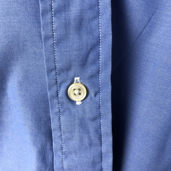 Ralph Lauren YARMOUTH long sleeve button down shirt, men's XL size cotton blue type Vintage Second Hand