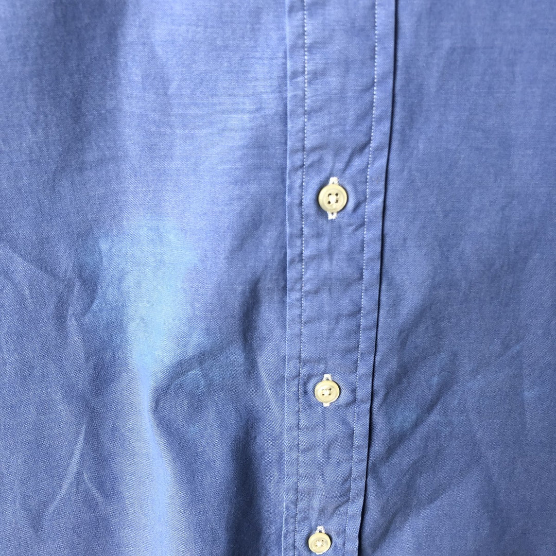 Ralph Lauren YARMOUTH long sleeve button down shirt, men's XL size cotton blue type Vintage Second Hand