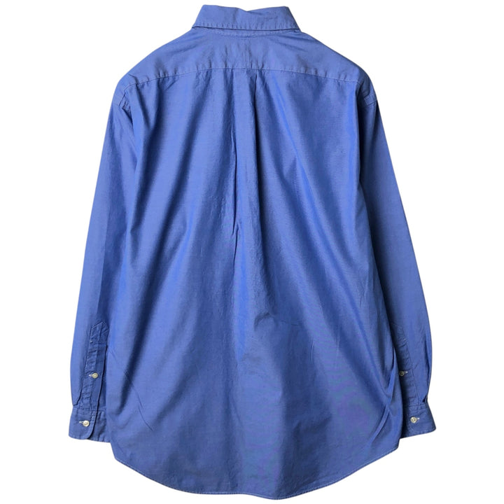 Ralph Lauren YARMOUTH long sleeve button down shirt, men's XL size cotton blue type Vintage Second Hand