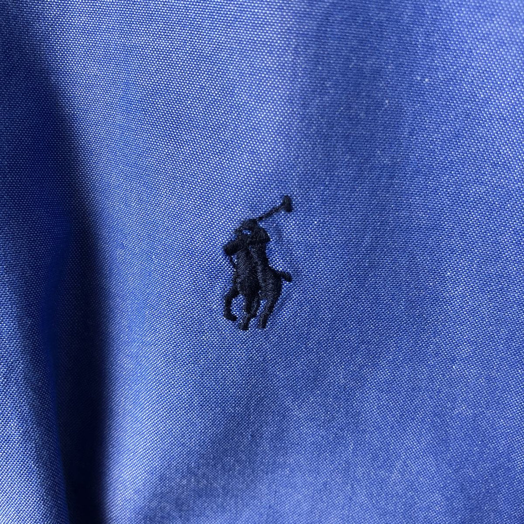 Ralph Lauren YARMOUTH long sleeve button down shirt, men's XL size cotton blue type Vintage Second Hand