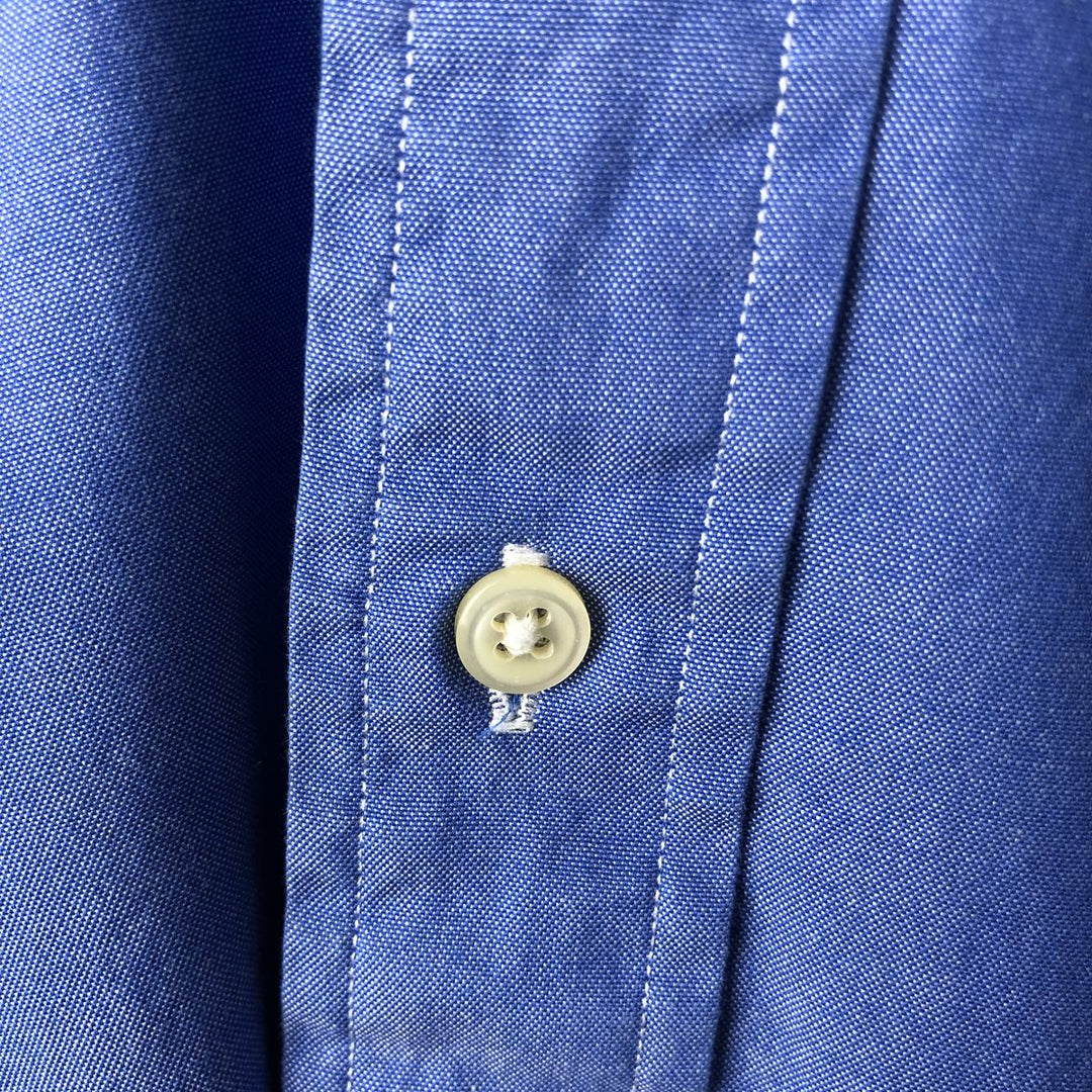 Ralph Lauren YARMOUTH long sleeve button down shirt, men's XL size cotton blue type Vintage Second Hand