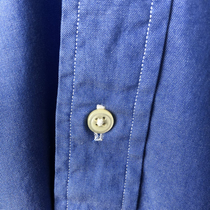 Ralph Lauren YARMOUTH long sleeve button down shirt, men's XL size cotton blue type Vintage Second Hand