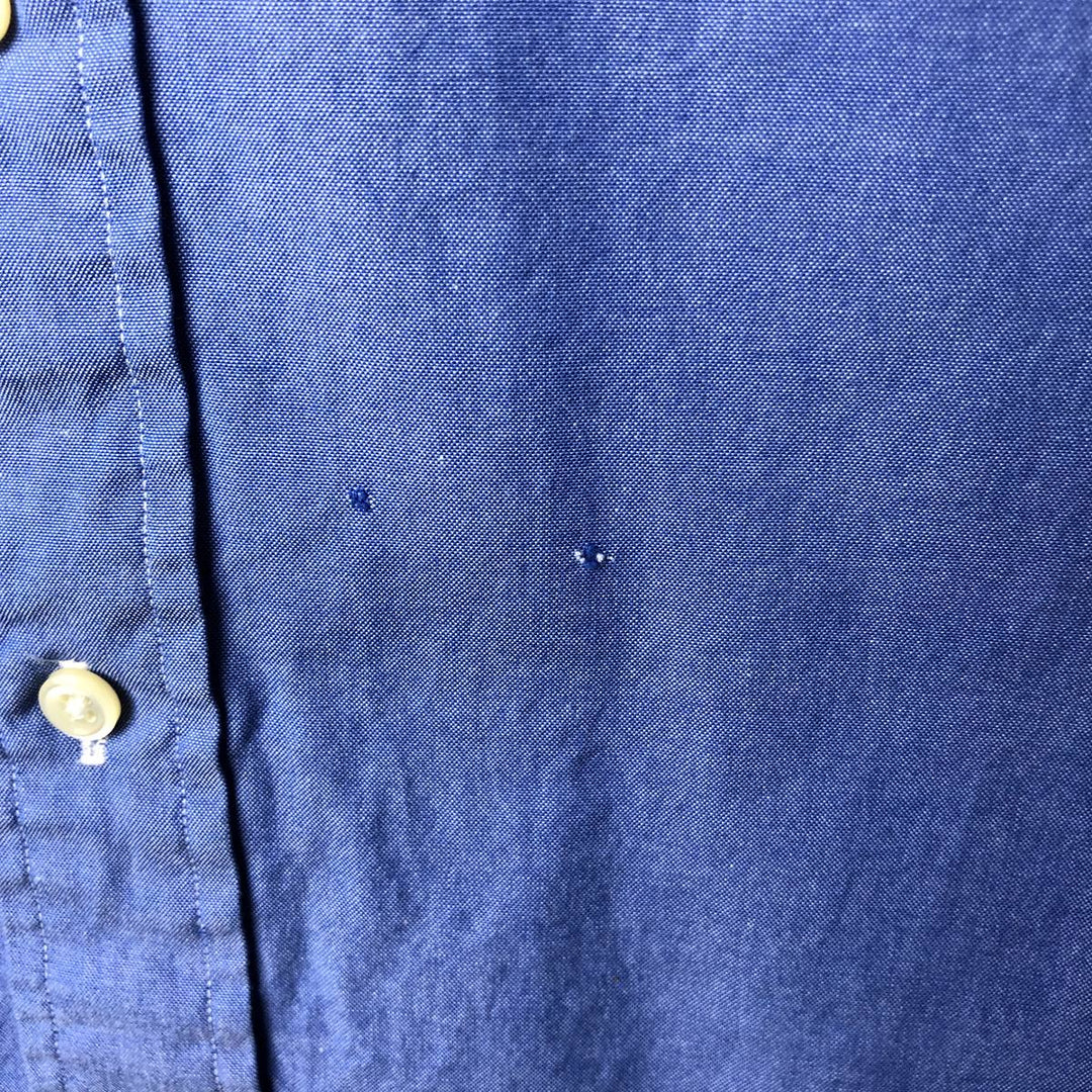 Ralph Lauren YARMOUTH long sleeve button down shirt, men's XL size cotton blue type Vintage Second Hand