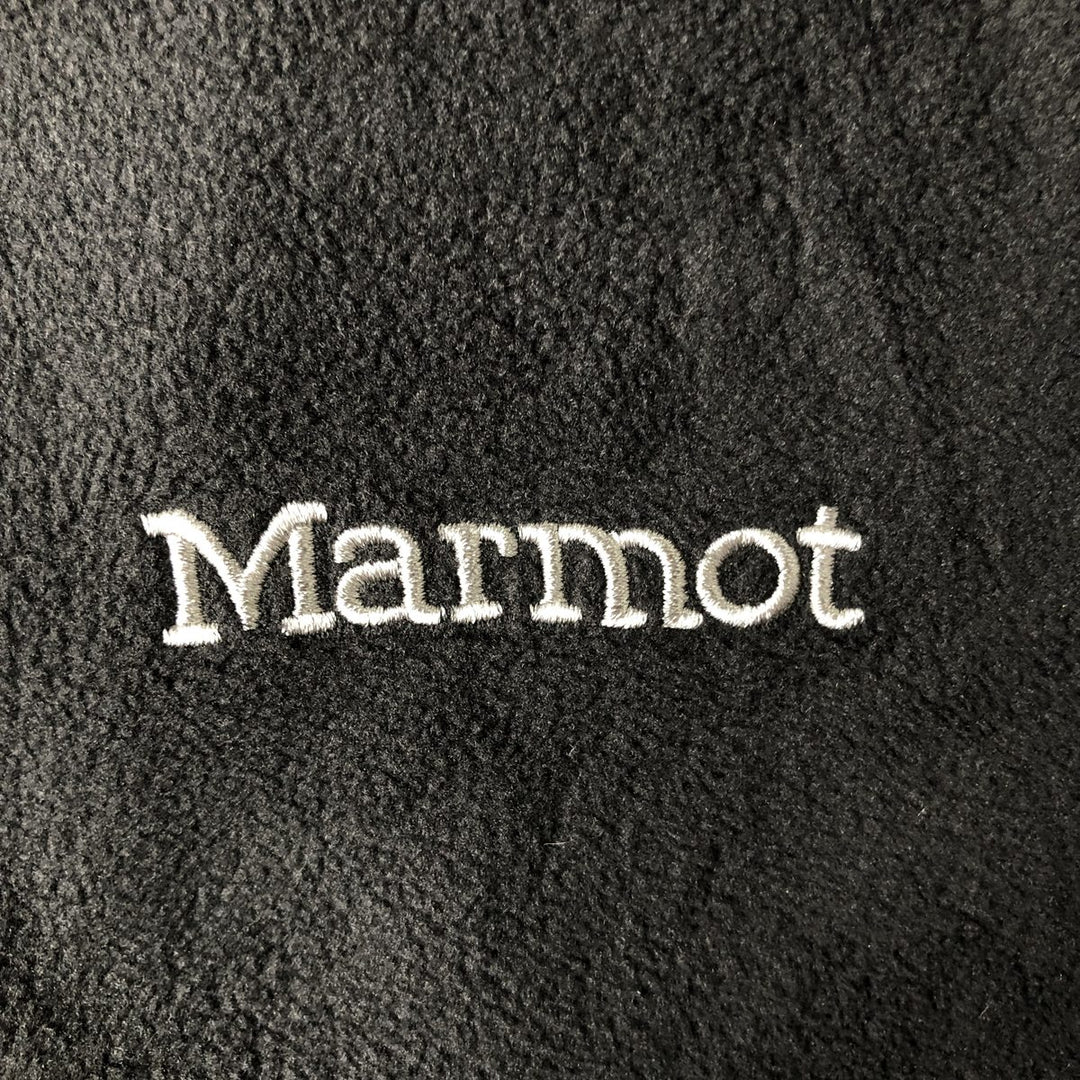 2000'S Marmot Half-Zip Fleece Pullover, Men's Size L polyester black type Vintage Second Hand