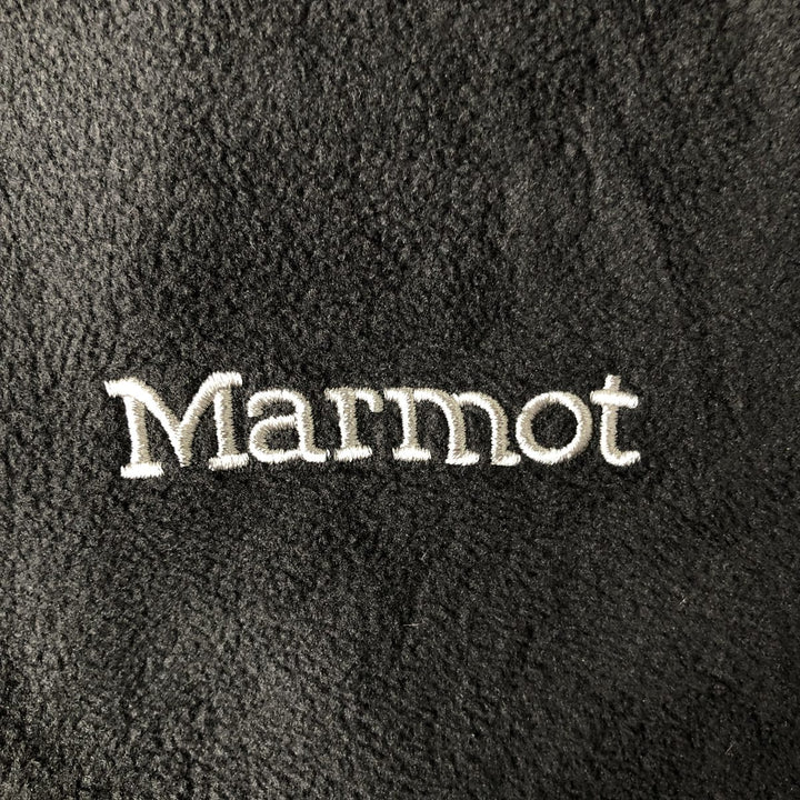 2000'S Marmot Half-Zip Fleece Pullover, Men's Size L polyester black type Vintage Second Hand