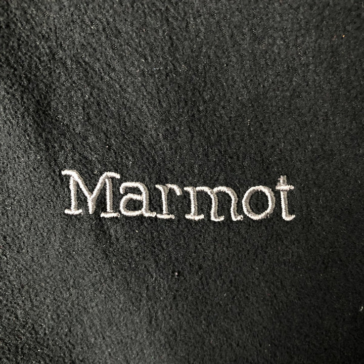 2000'S Marmot fleece jacket, men's size L polyester black type Vintage Second Hand