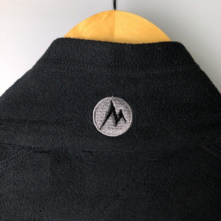 2000'S Marmot fleece jacket, men's size L polyester black type Vintage Second Hand