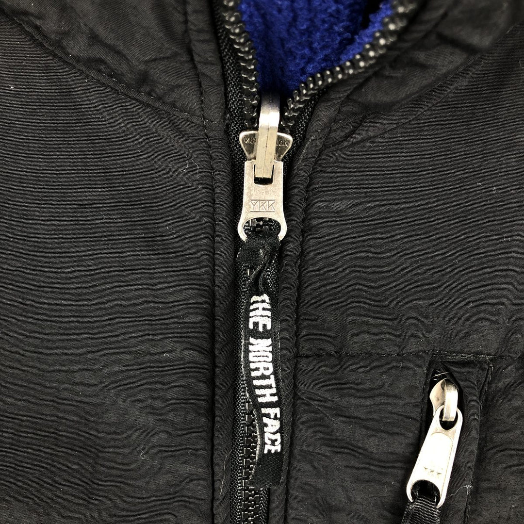 90'S The North Face Denali Jacket, Nylon and Fleece, Men's Size Large, Vintage polyester black type Vintage Second Hand