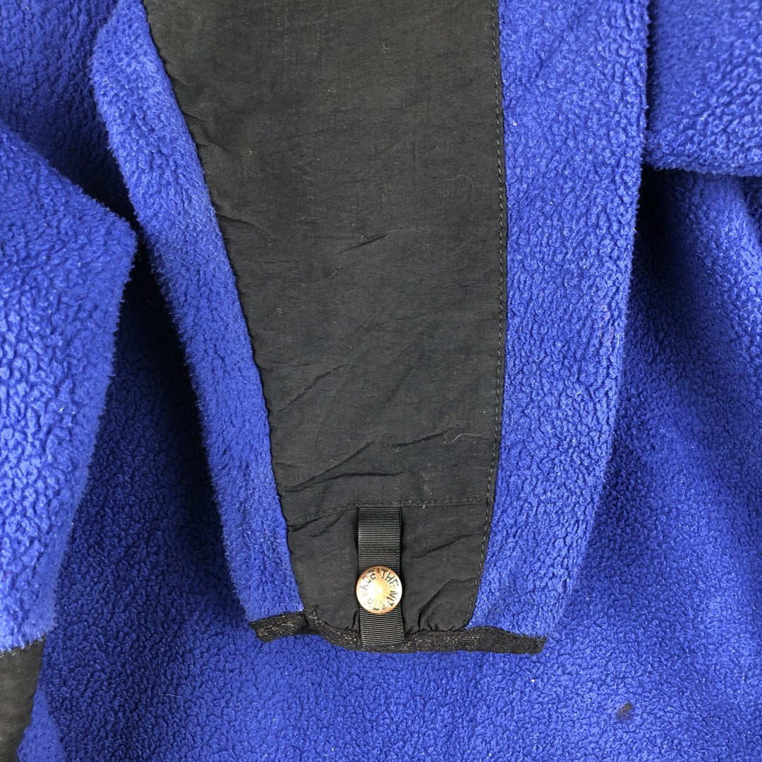 90'S The North Face Denali Jacket, Nylon and Fleece, Men's Size Large, Vintage polyester black type Vintage Second Hand
