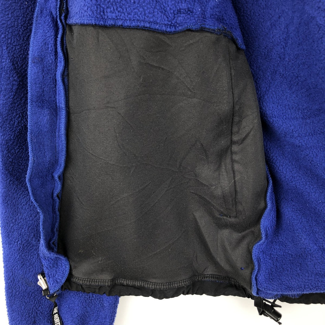 90'S The North Face Denali Jacket, Nylon and Fleece, Men's Size Large, Vintage polyester black type Vintage Second Hand