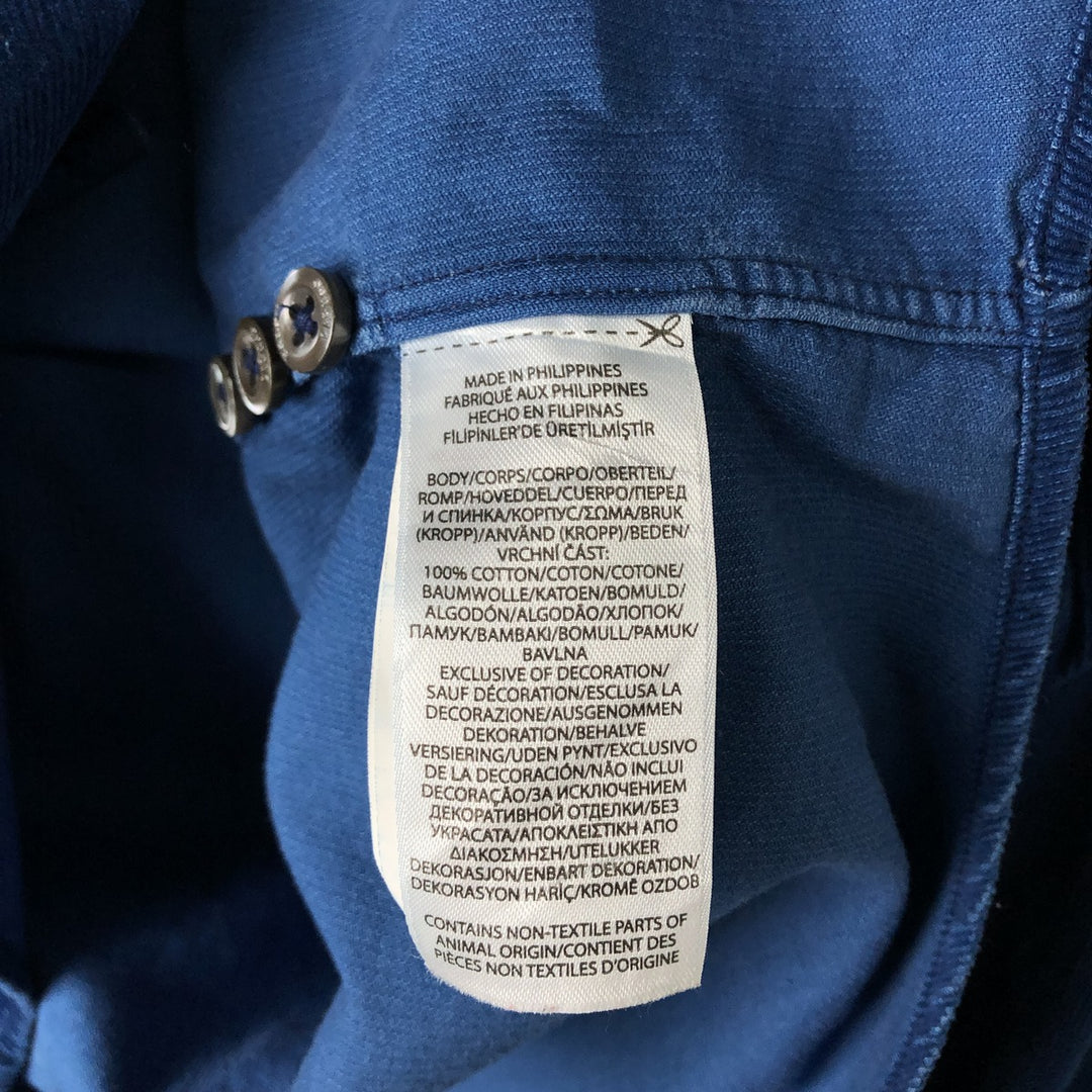 Ralph Lauren POLO by Ralph Lauren CUSTOM FIT long-sleeved button-down corduroy shirt, men's size M cotton blue type Vintage Second Hand