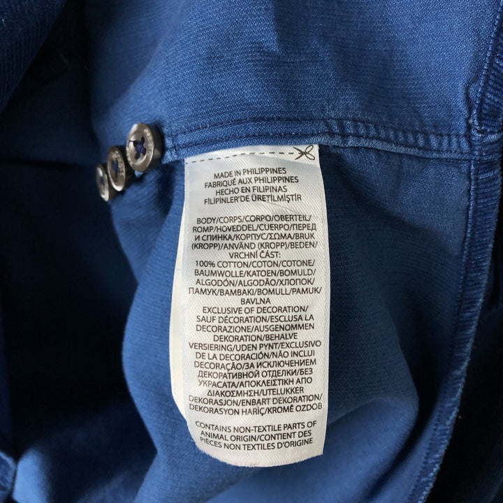 Ralph Lauren POLO by Ralph Lauren CUSTOM FIT long-sleeved button-down corduroy shirt, men's size M cotton blue type Vintage Second Hand