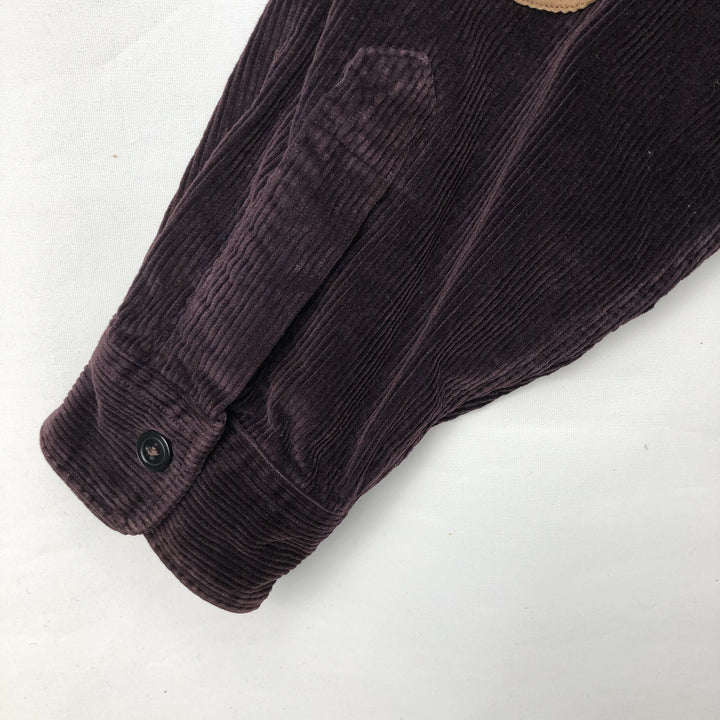 Ralph Lauren POLO by Ralph Lauren long-sleeved corduroy shirt, men's size XL cotton purple type Vintage Second Hand