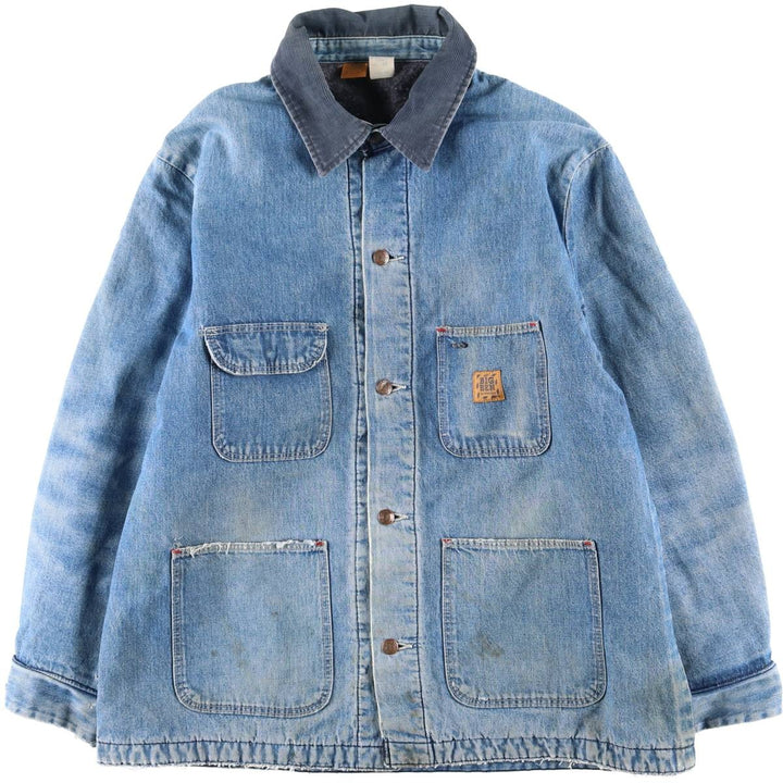 70s~80'S Wrangler BIG BEN denim coveralls made in USA, men's XL size, vintage cotton blue type Vintage Second Hand