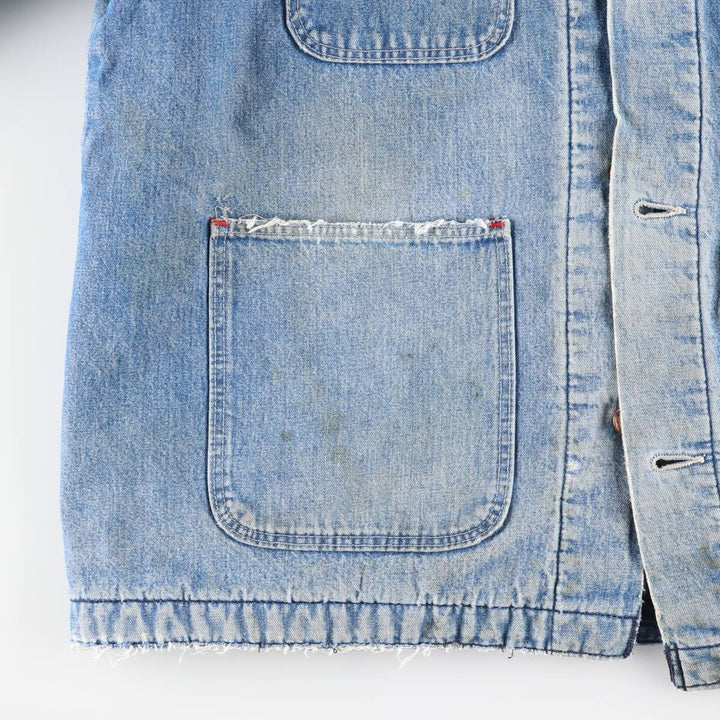 70s~80'S Wrangler BIG BEN denim coveralls made in USA, men's XL size, vintage cotton blue type Vintage Second Hand