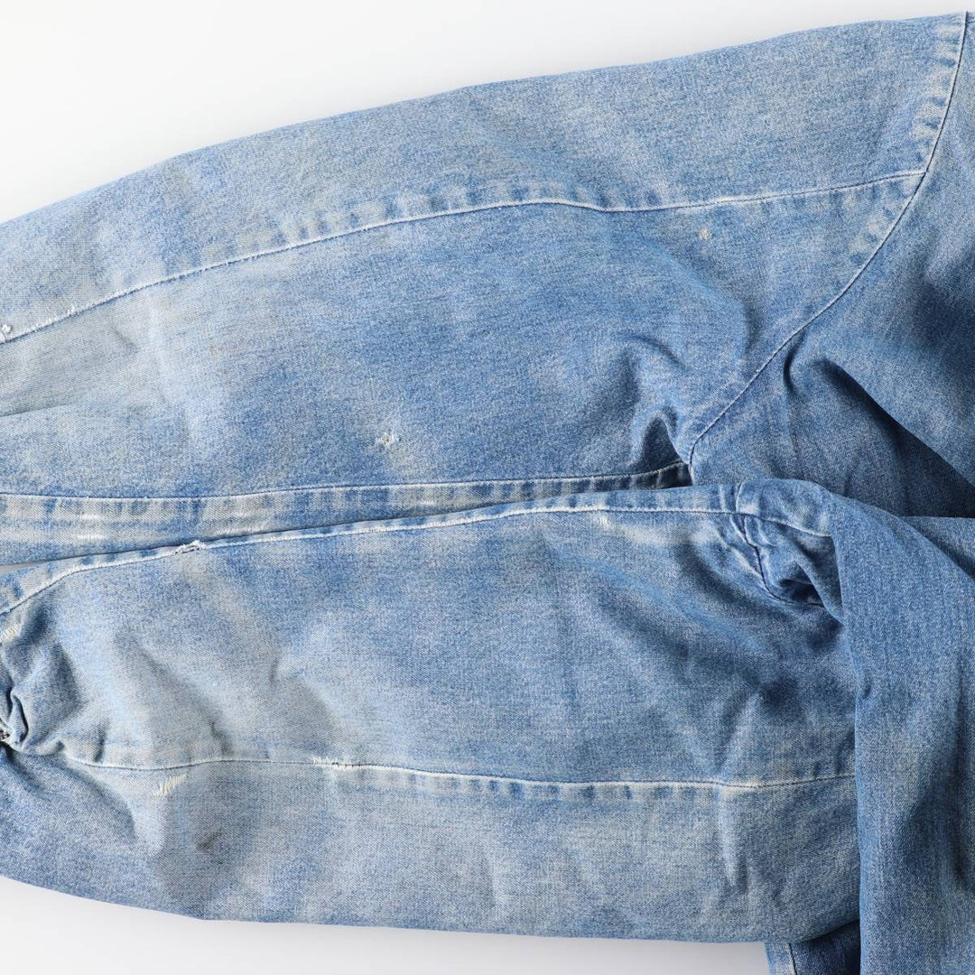70s~80'S Wrangler BIG BEN denim coveralls made in USA, men's XL size, vintage cotton blue type Vintage Second Hand