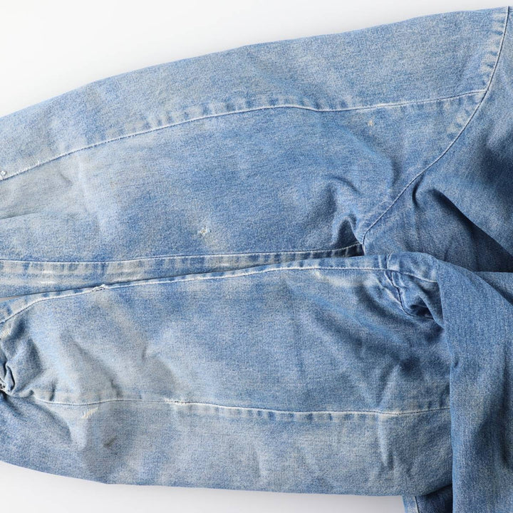 70s~80'S Wrangler BIG BEN denim coveralls made in USA, men's XL size, vintage cotton blue type Vintage Second Hand